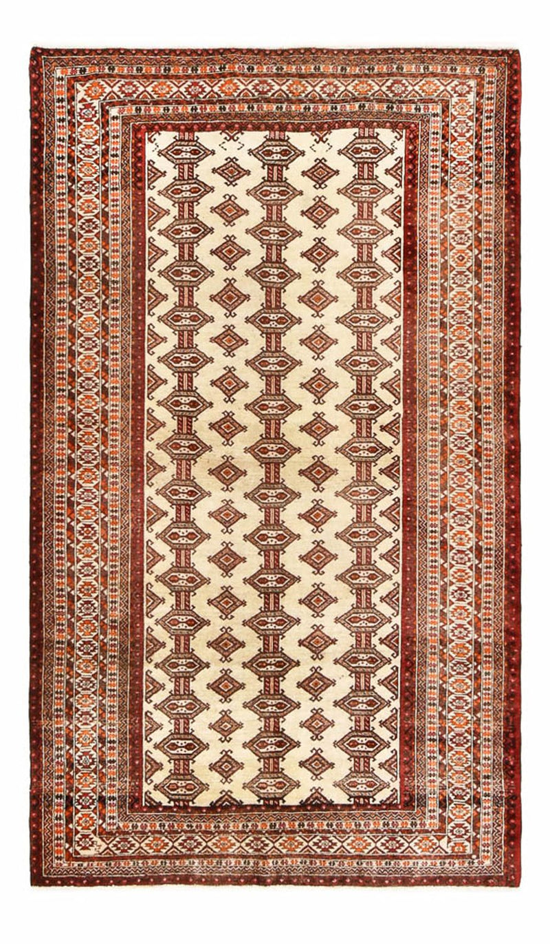 Turkaman-tæppe - 204 x 121 cm - beige