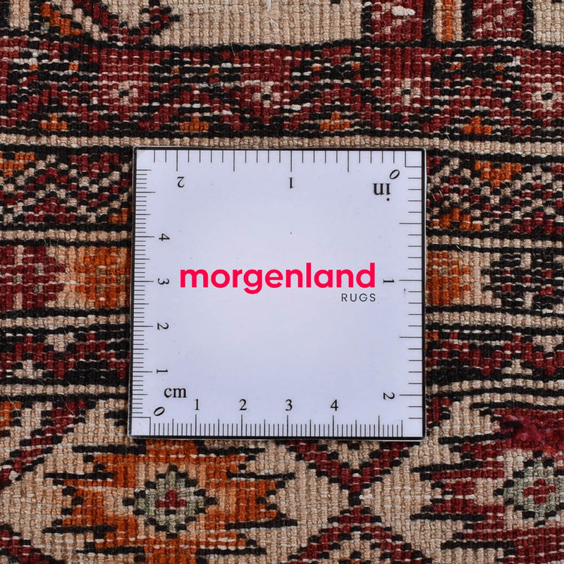 Turkaman-tæppe - 204 x 121 cm - beige