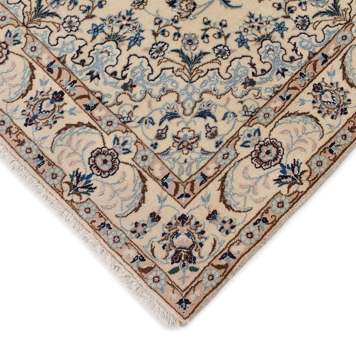 Persisk tæppe - Nain - Royal - 204 x 126 cm - beige