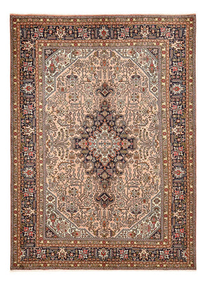 Persisk tæppe - Tabriz - 291 x 206 cm - lysrød