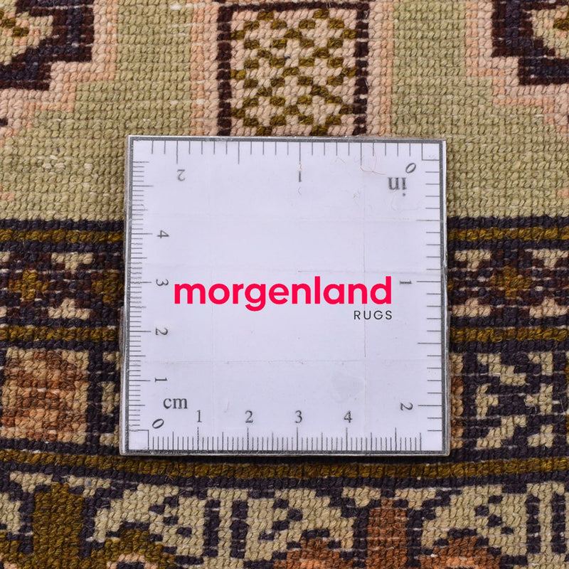 Turkaman-tæppe - 213 x 146 cm - lys beige