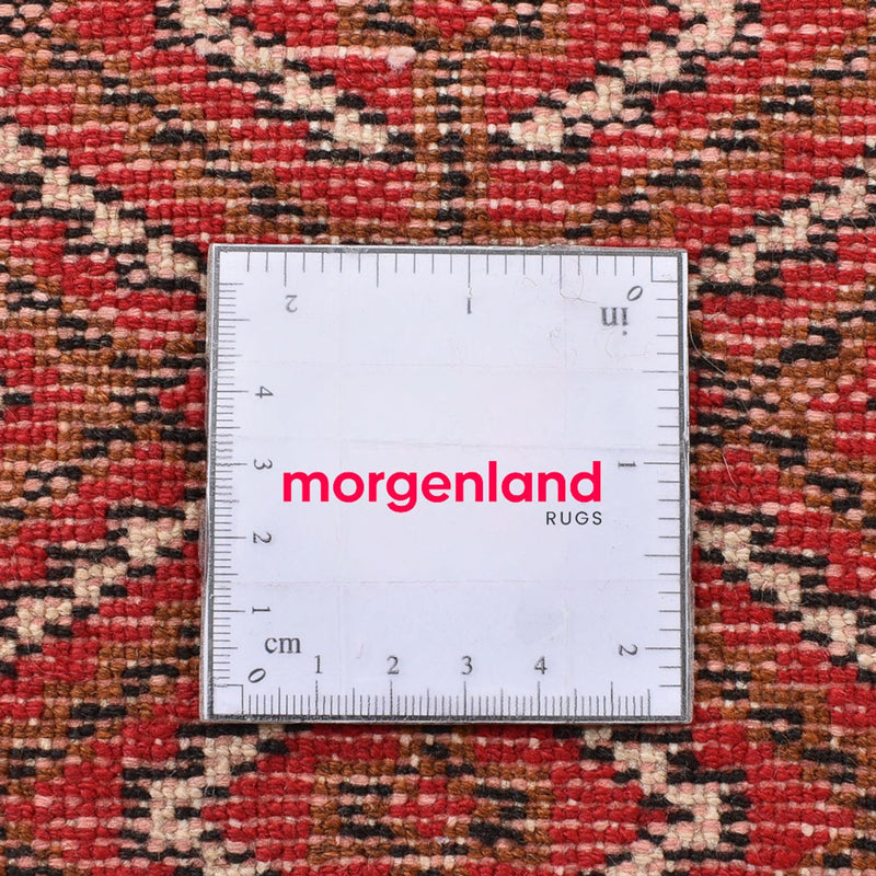 Turkaman-tæppe - 186 x 125 cm - rød