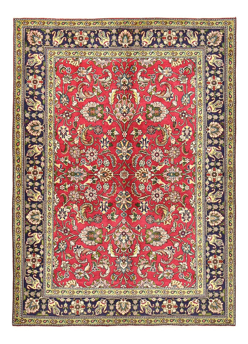 Persisk tæppe - Tabriz - 198 x 142 cm - rød