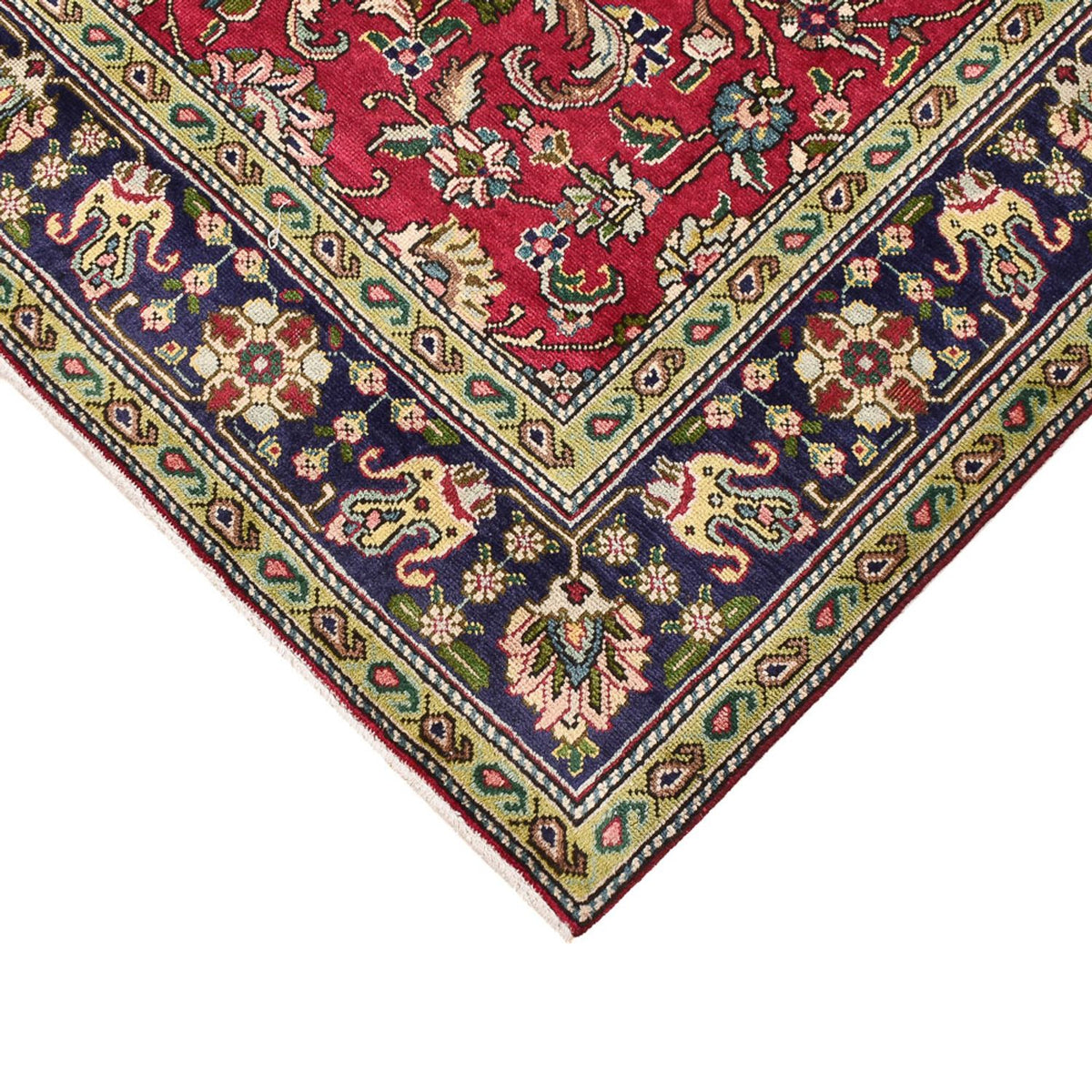 Persisk tæppe - Tabriz - 198 x 142 cm - rød