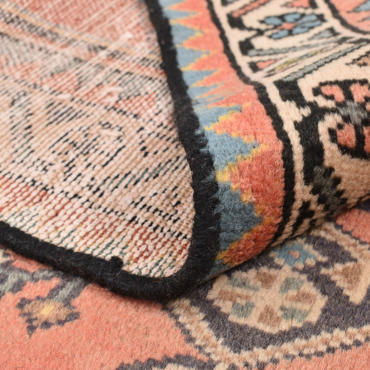 Persisk tæppe - Nomadisk - 141 x 103 cm - lysrød