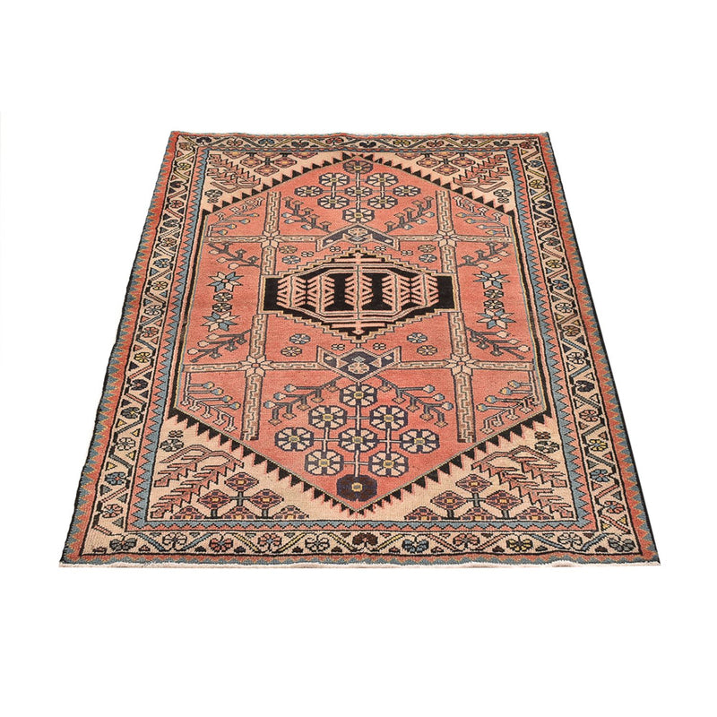 Persisk tæppe - Nomadisk - 141 x 103 cm - lysrød