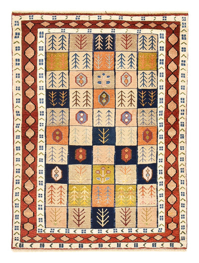 Persisk Gabbeh Tæppe 103x143cm - Perserteppich Wollteppich