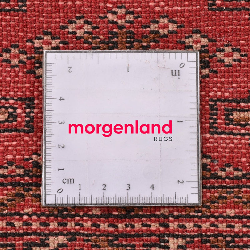 Turkaman-tæppe - 140 x 104 cm - rød