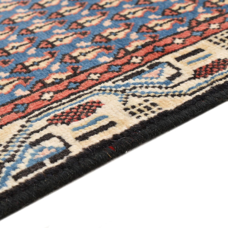 Persisk tæppe - Mir - 145 x 94 cm - havblå