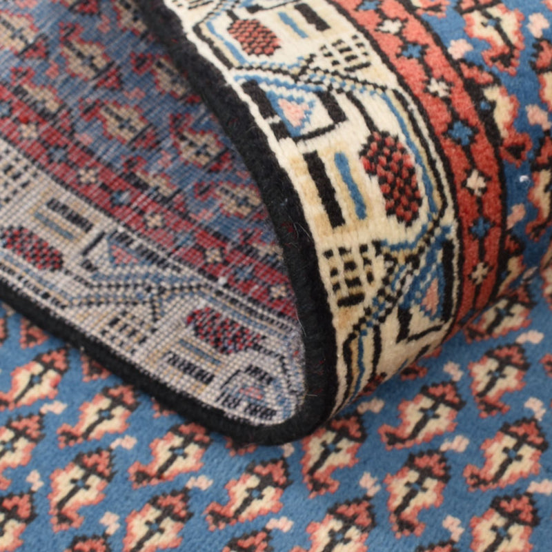 Persisk tæppe - Mir - 145 x 94 cm - havblå