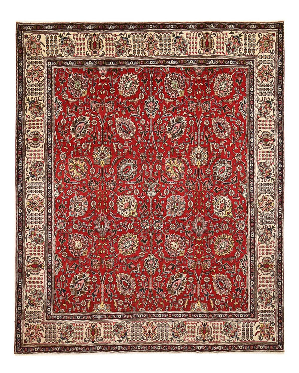 Persisk tæppe - Tabriz - 374 x 295 cm - rød