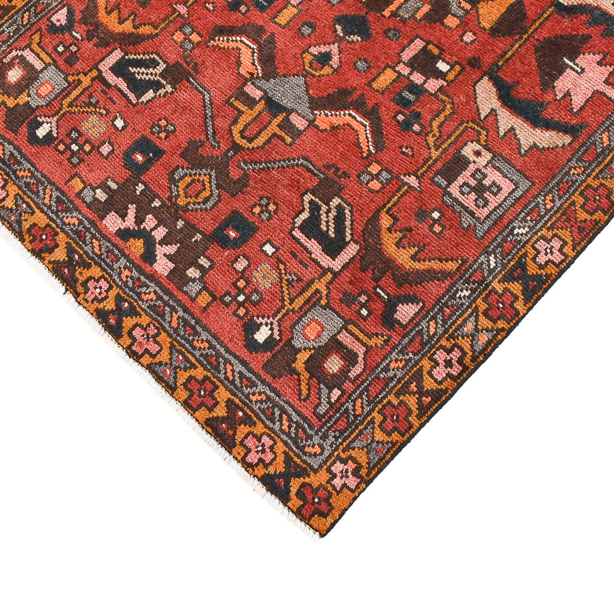 Løber Persisk tæppe - Nomadisk - 322 x 92 cm - terrakotta
