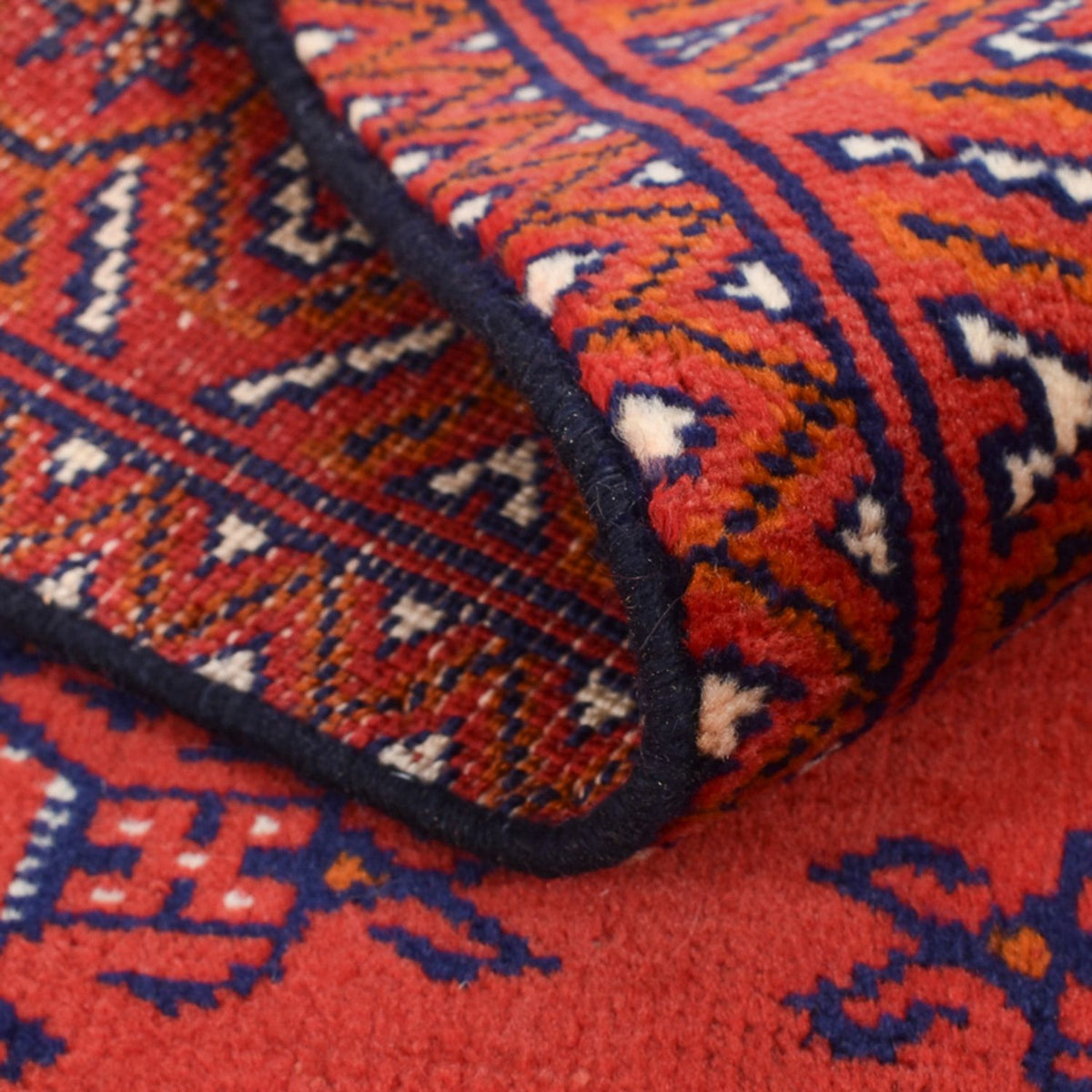 Løber Turkaman-tæppe - 277 x 75 cm - rød