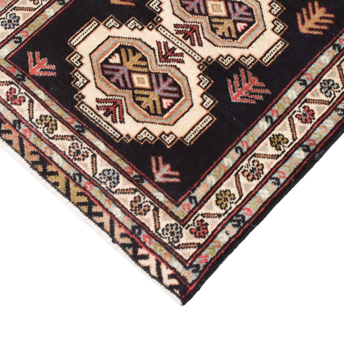 Løber Turkaman-tæppe - 187 x 63 cm - mørkeblå