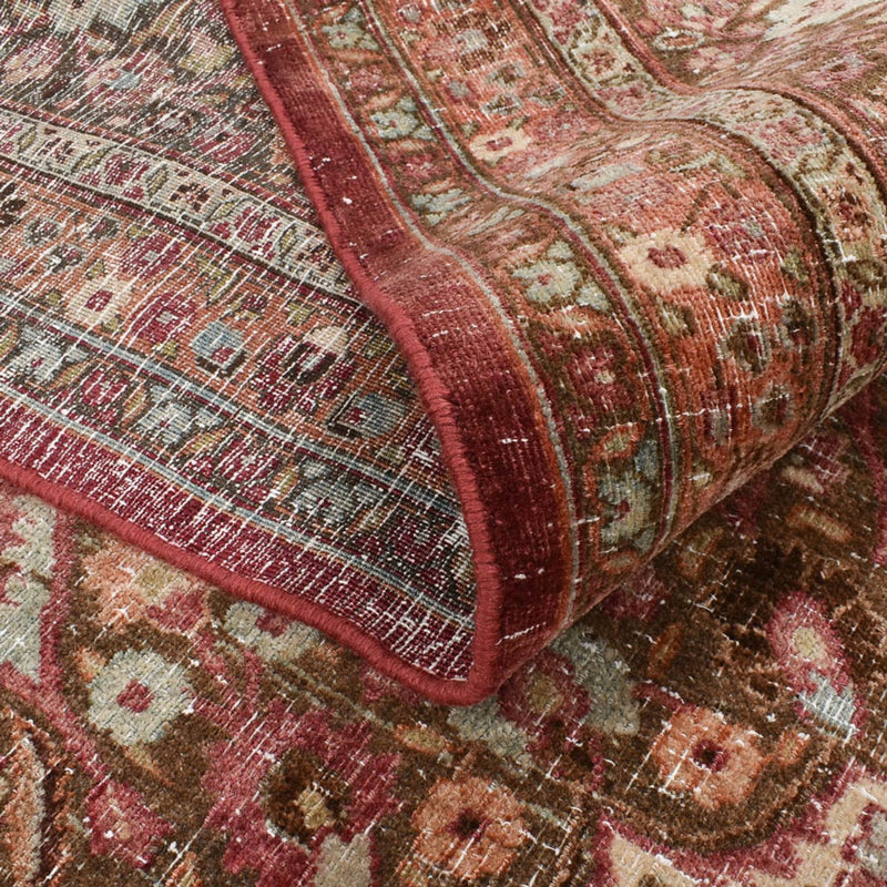 Vintage tæppe - 380 x 258 cm - brun