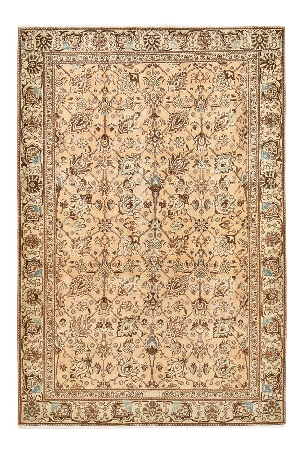 Vintage tæppe - 275 x 180 cm - lys beige