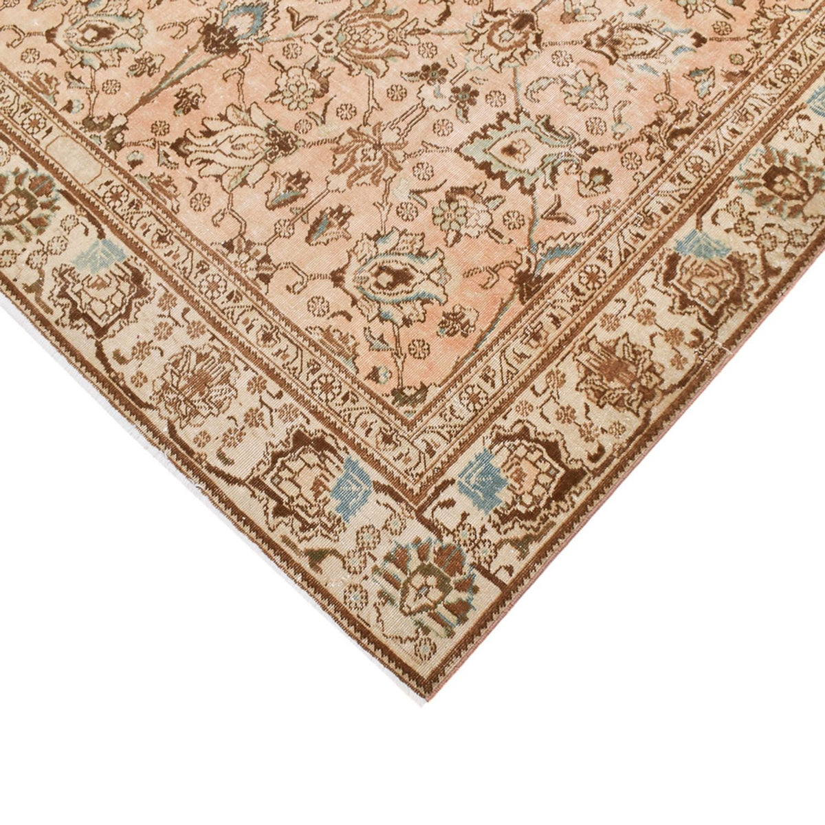 Vintage tæppe - 275 x 180 cm - lys beige