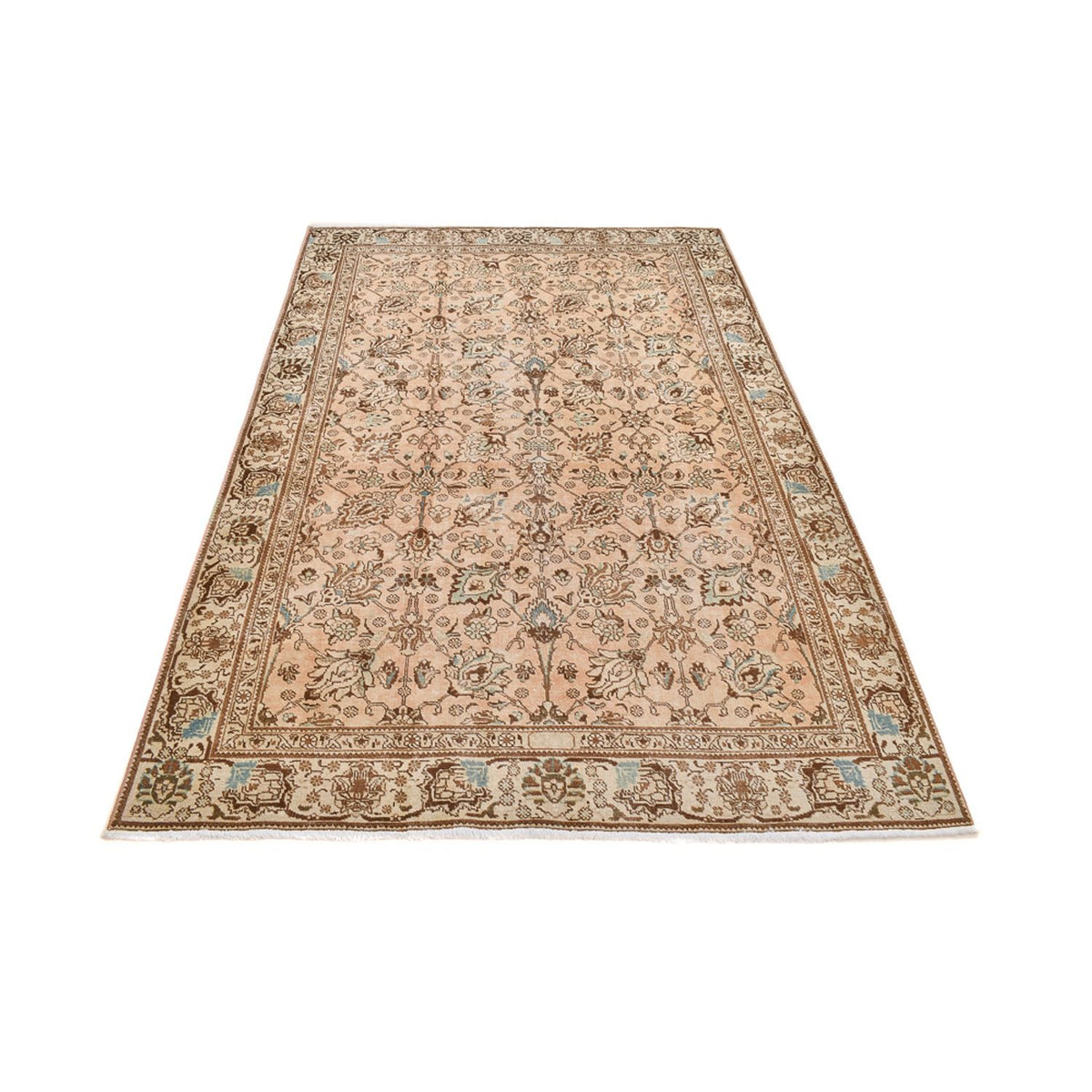 Vintage tæppe - 275 x 180 cm - lys beige