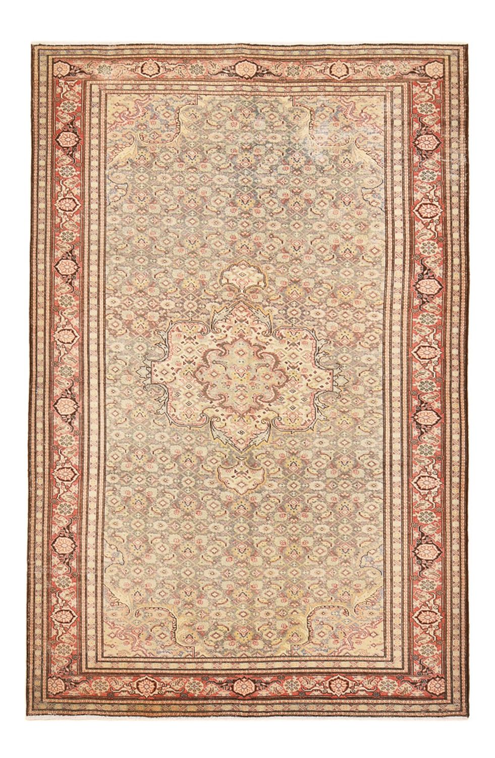 Vintage tæppe - 299 x 195 cm - beige