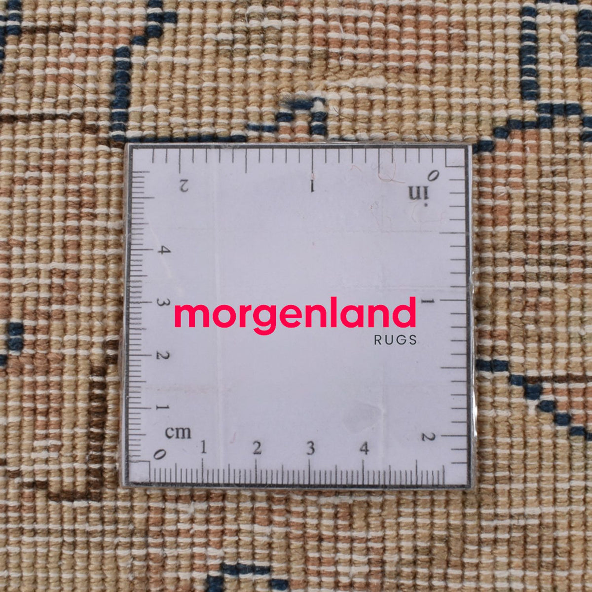 Vintage tæppe - 409 x 286 cm - lys beige