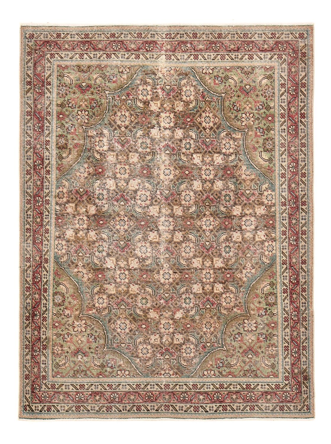 Vintage tæppe - 182 x 136 cm - beige