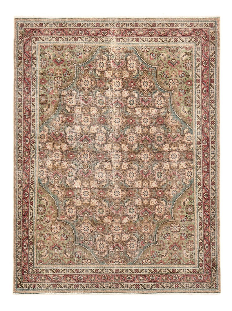 Vintage tæppe - 182 x 136 cm - beige
