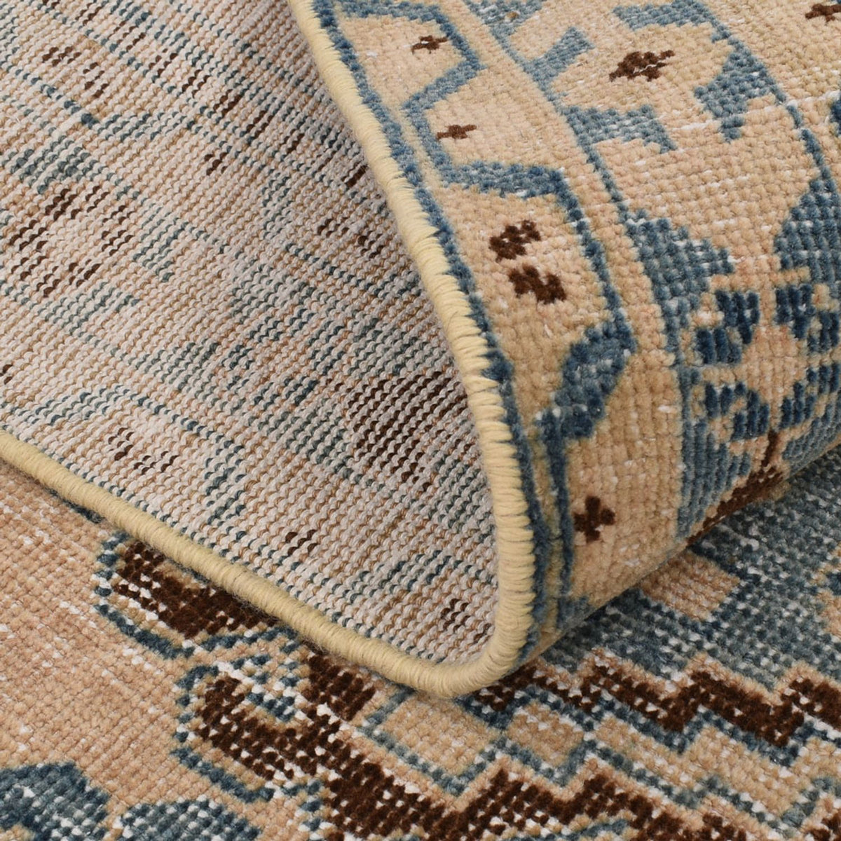 Vintage tæppe - 160 x 103 cm - flerfarvet