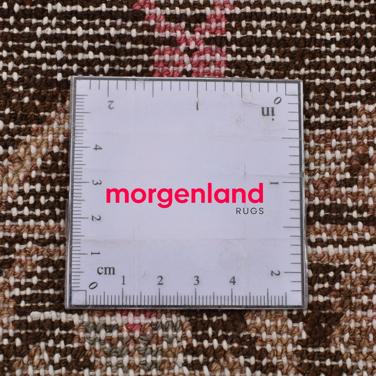 Vintage tæppe - 186 x 126 cm - lysrød