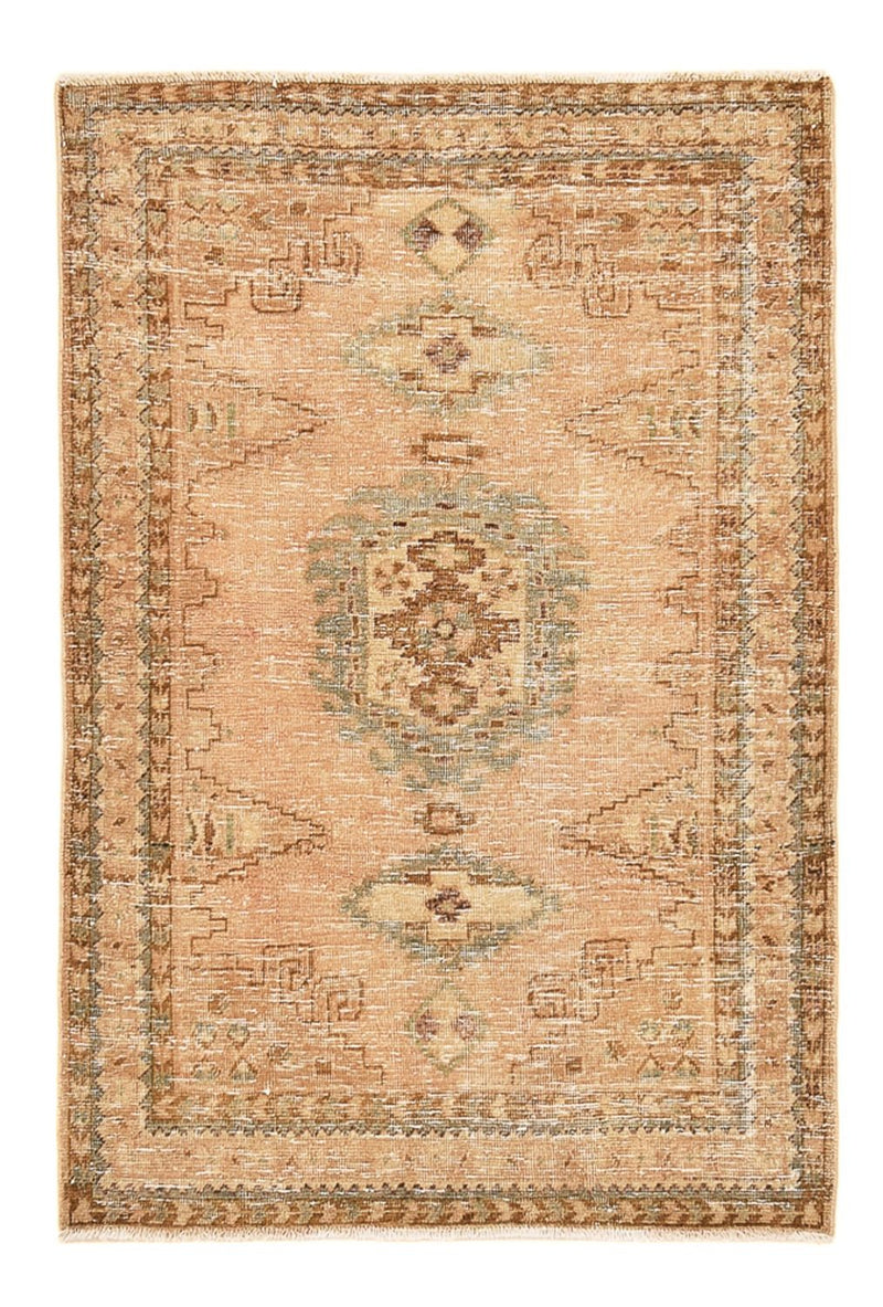 Vintage tæppe - 158 x 107 cm - mørk beige