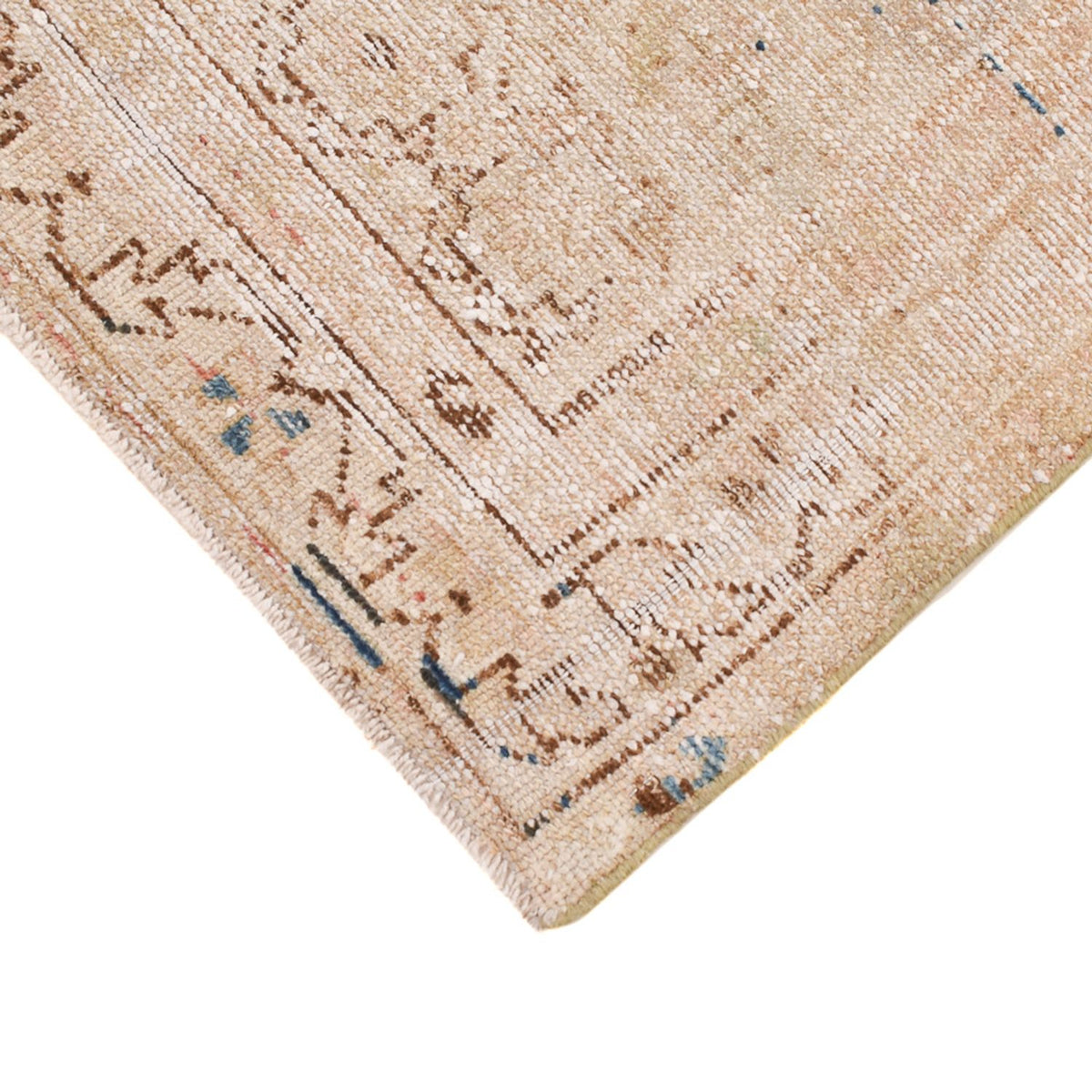 Vintage tæppe - 148 x 108 cm - blå