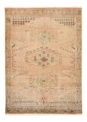 Vintage tæppe - 152 x 103 cm - mørk beige