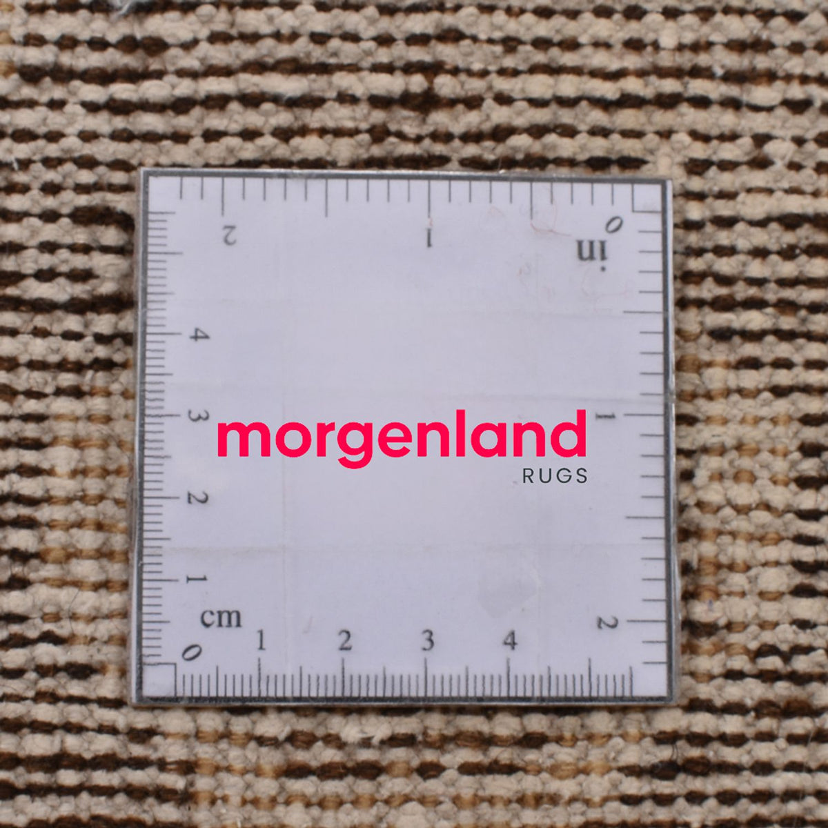 Vintage tæppe - 175 x 122 cm - mørk beige