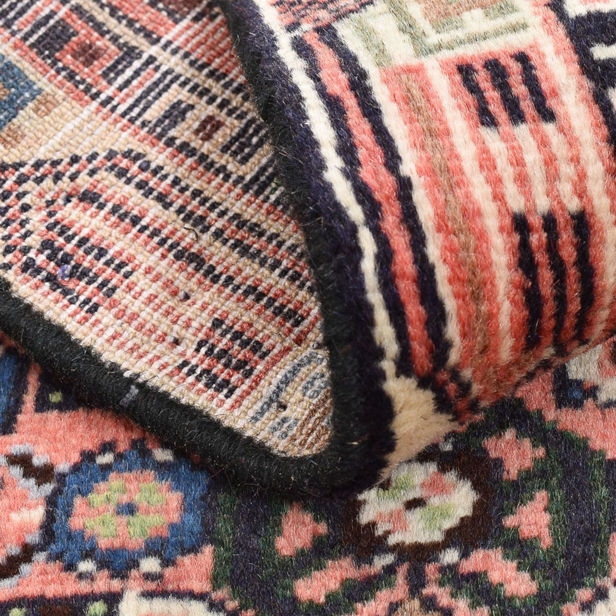 Persisk tæppe - Nomadisk - 93 x 53 cm - lysrød