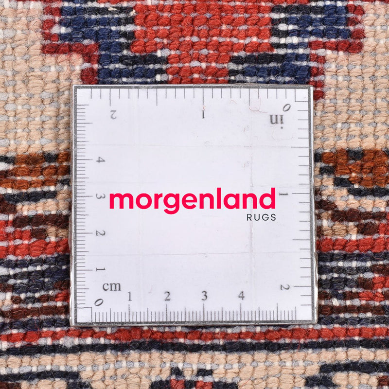 Persisk tæppe - Nomadisk - 92 x 68 cm - lysrød