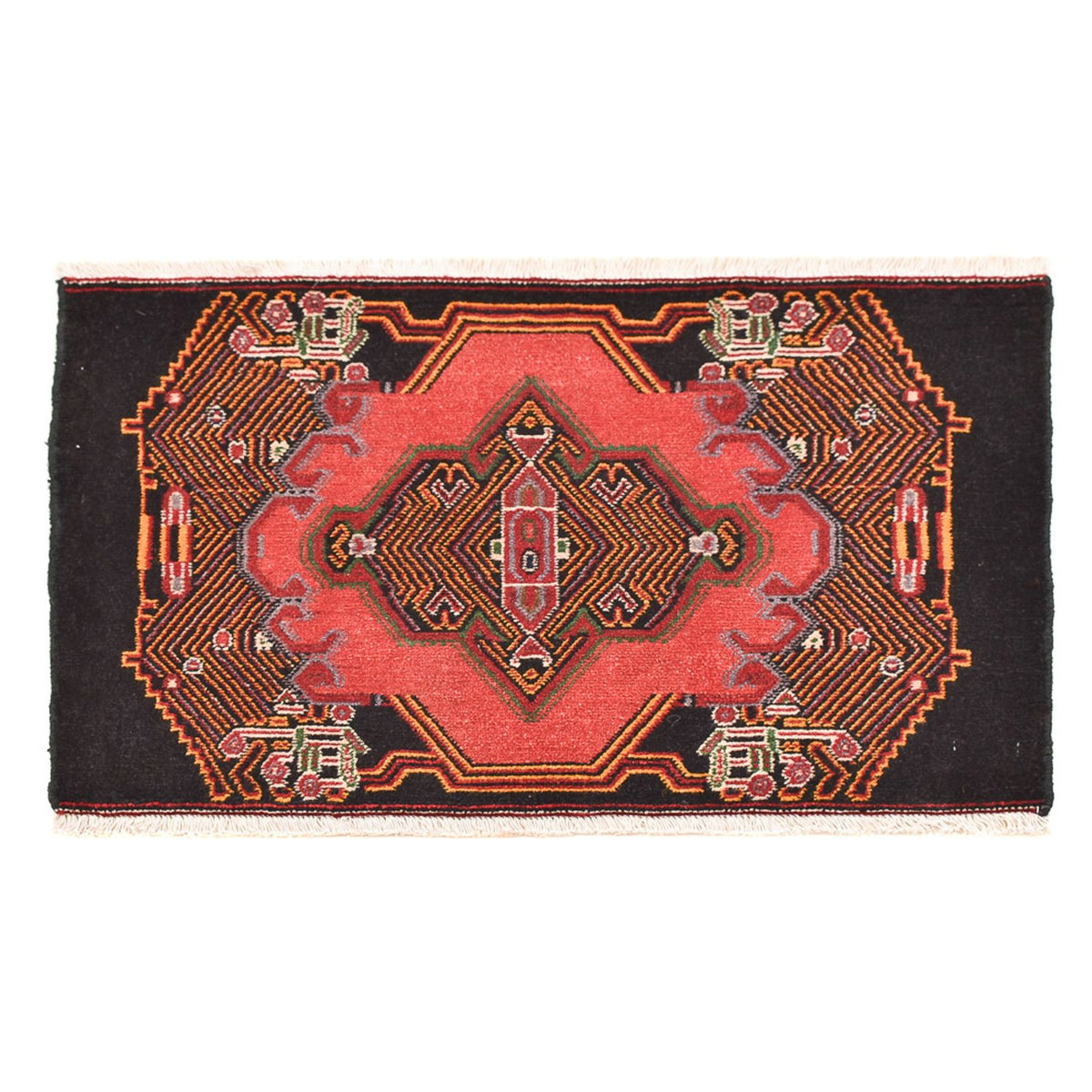 Persisk tæppe - Nomadisk - 70 x 47 cm - rød
