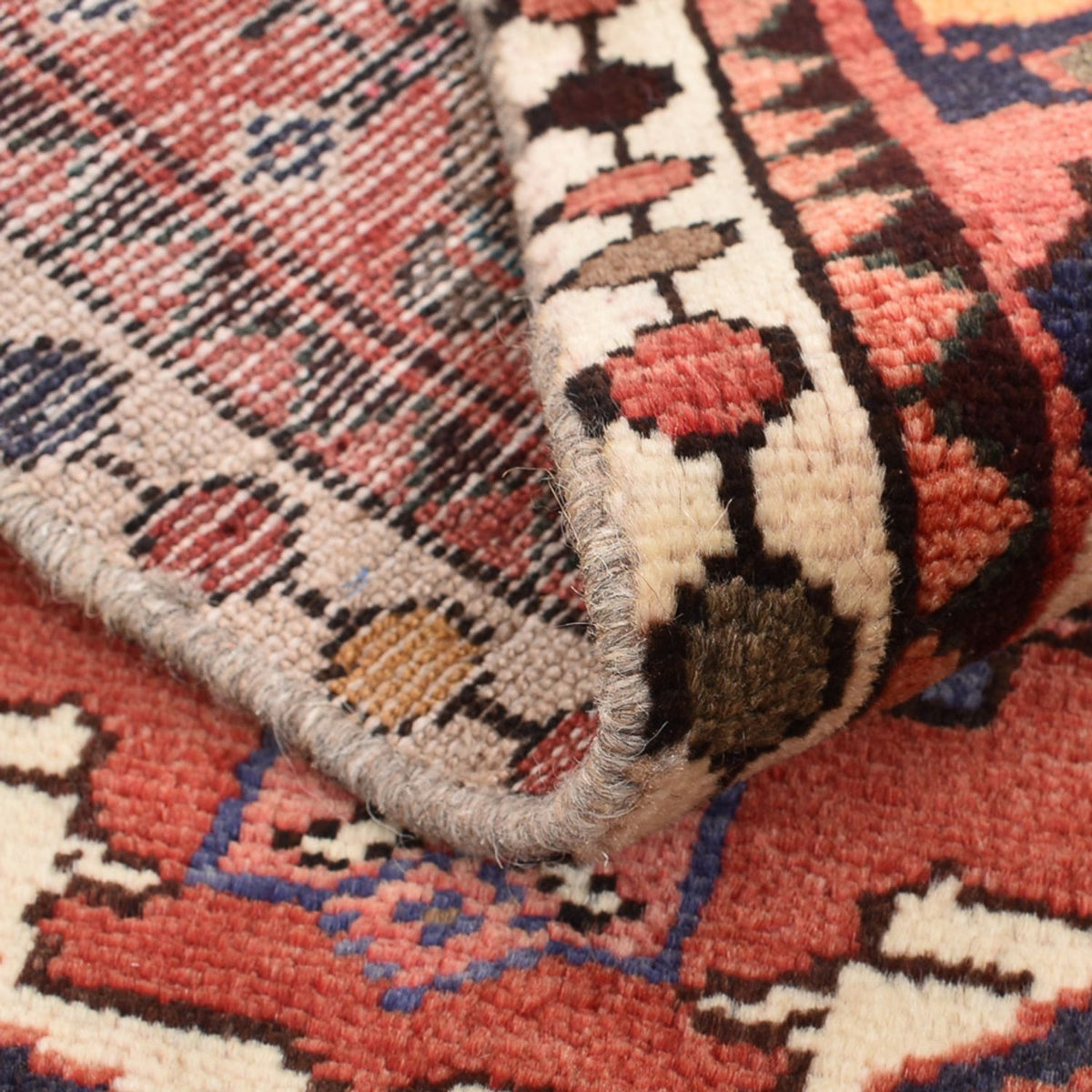 Persisk tæppe - Nomadisk - 84 x 56 cm - rust