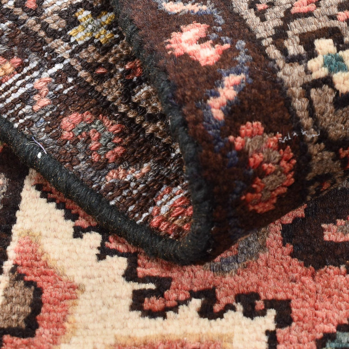 Persisk tæppe - Nomadisk - 87 x 53 cm - lysrød