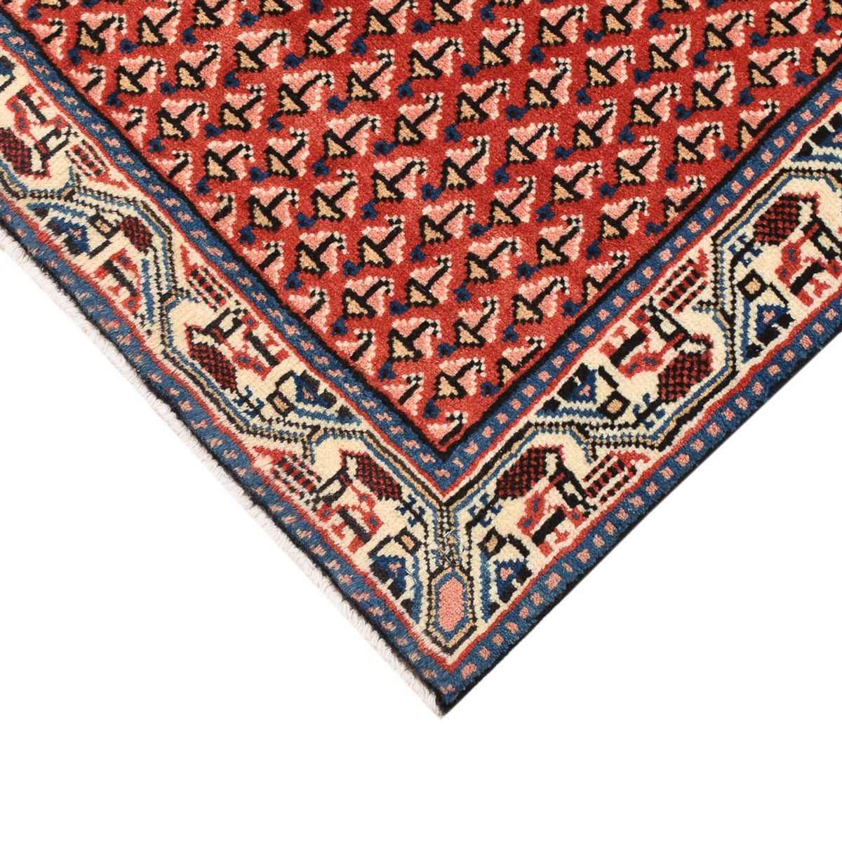 Persisk tæppe - Nomadisk - 70 x 60 cm - rød