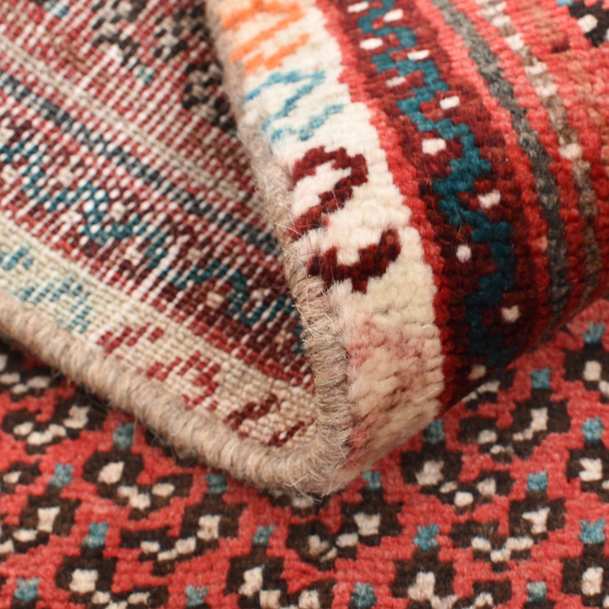 Persisk tæppe - Nomadisk - 81 x 61 cm - rust