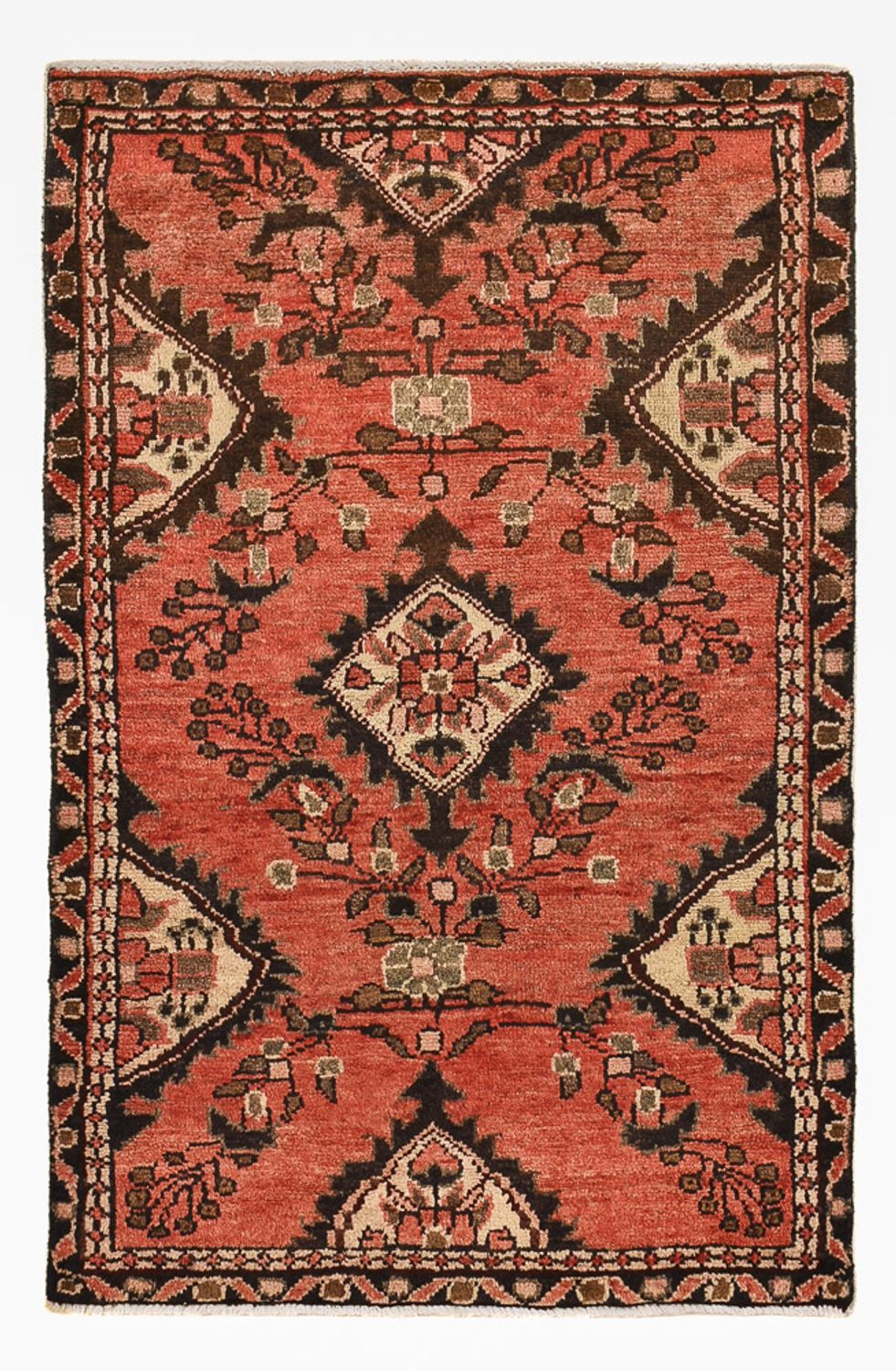 Persisk tæppe - Nomadisk - 95 x 62 cm - rød