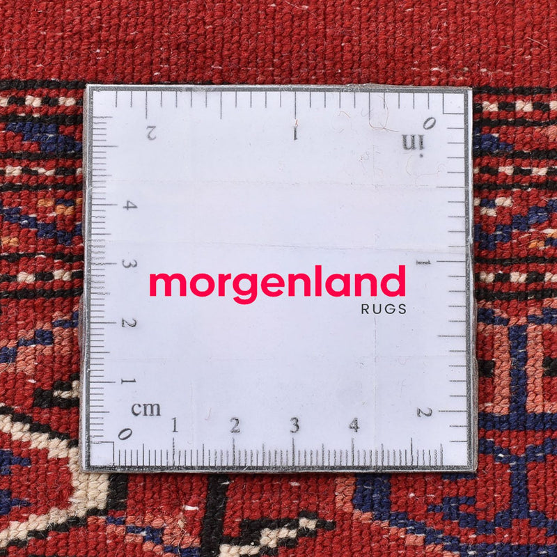 Turkaman-tæppe - 115 x 87 cm - rød
