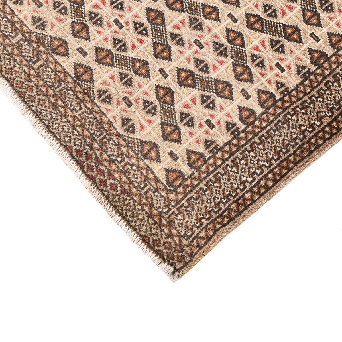 Turkaman-tæppe - 117 x 84 cm - sand