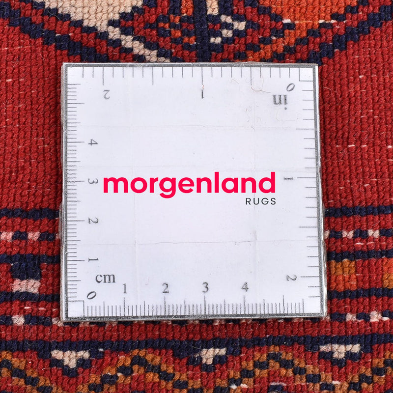 Turkaman-tæppe - 109 x 88 cm - rød