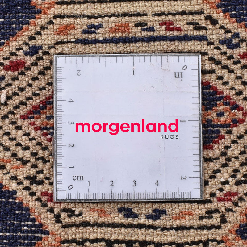 Turkaman-tæppe - 173 x 120 cm - mørkeblå