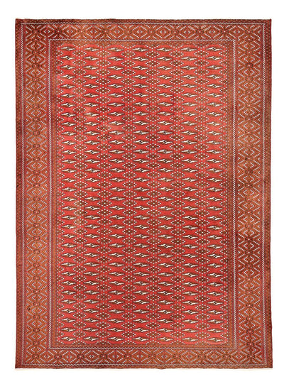 Turkaman-tæppe 203x280cm - Persisk tæppe - lysrød