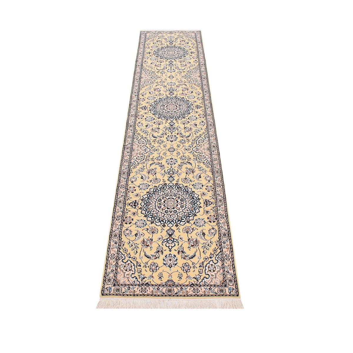 Løber Persisk tæppe - Nain - Royal - 309 x 61 cm - beige
