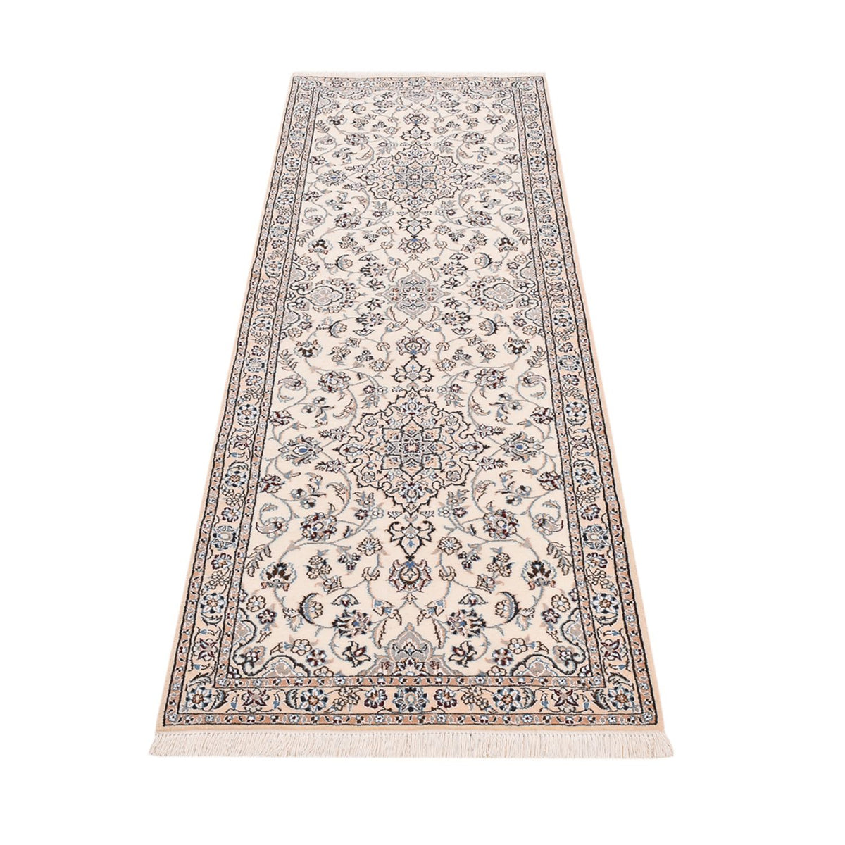 Løber Persisk tæppe - Nain - Royal - 229 x 70 cm - creme