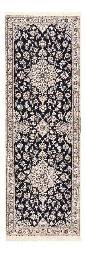 Løber Persisk tæppe - Nain - Royal - 213 x 72 cm - mørkeblå