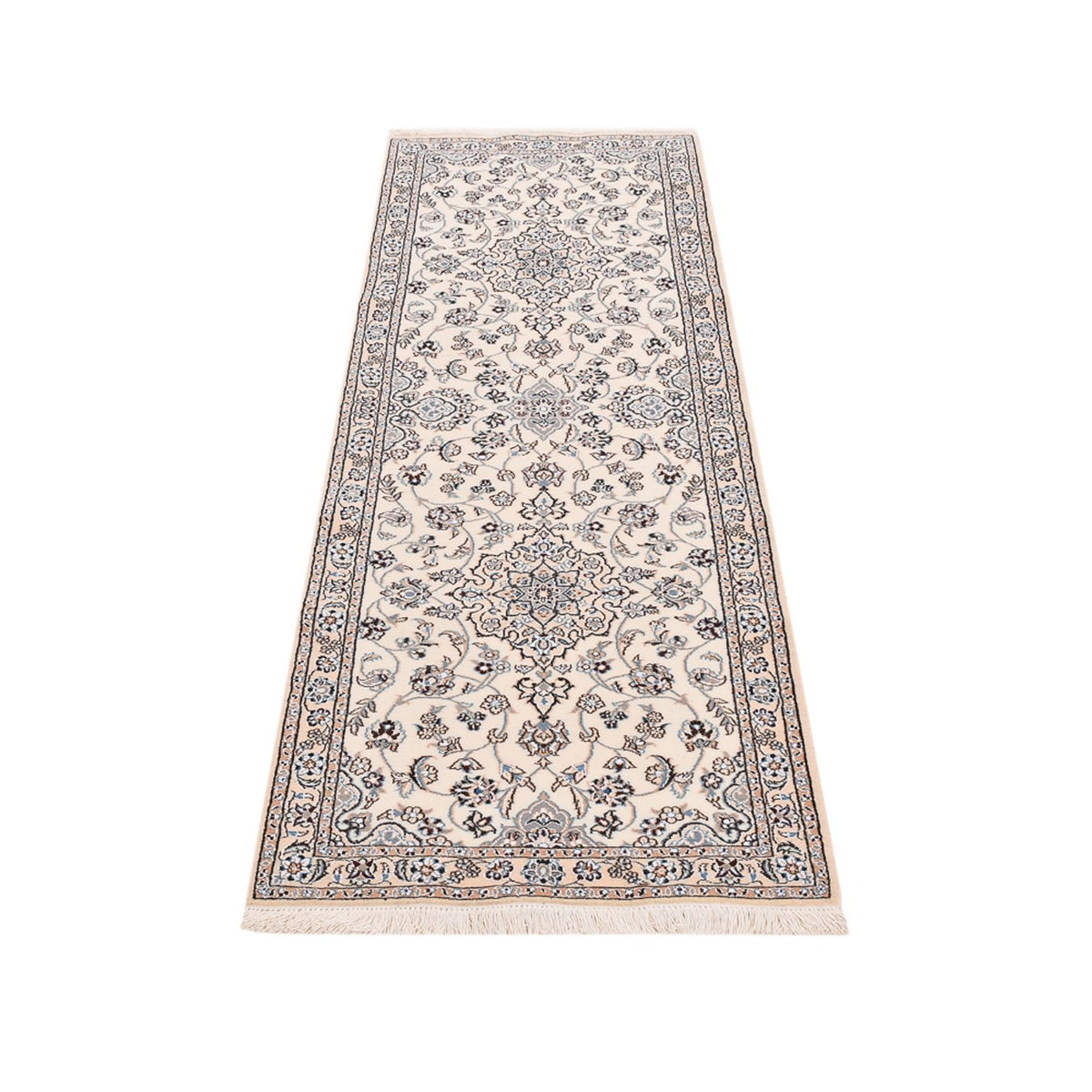 Løber Persisk tæppe - Nain - Royal - 215 x 71 cm - creme