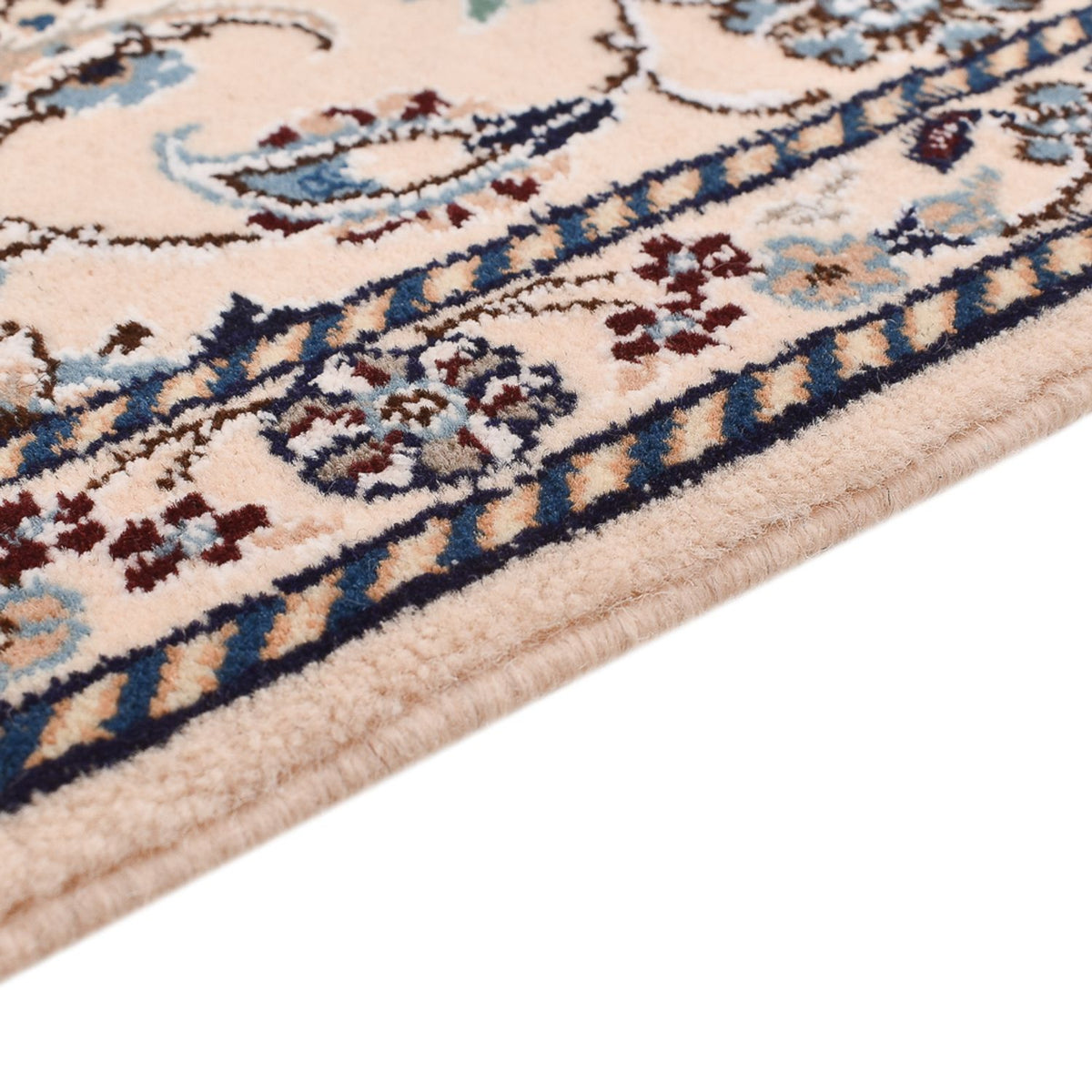 Løber Persisk tæppe - Nain - Royal - 200 x 62 cm - creme